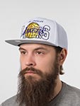 Бейсболка MITCHELL NESS арт. HS10387-LALWHIT Los Angeles Lakers NBA (белый)